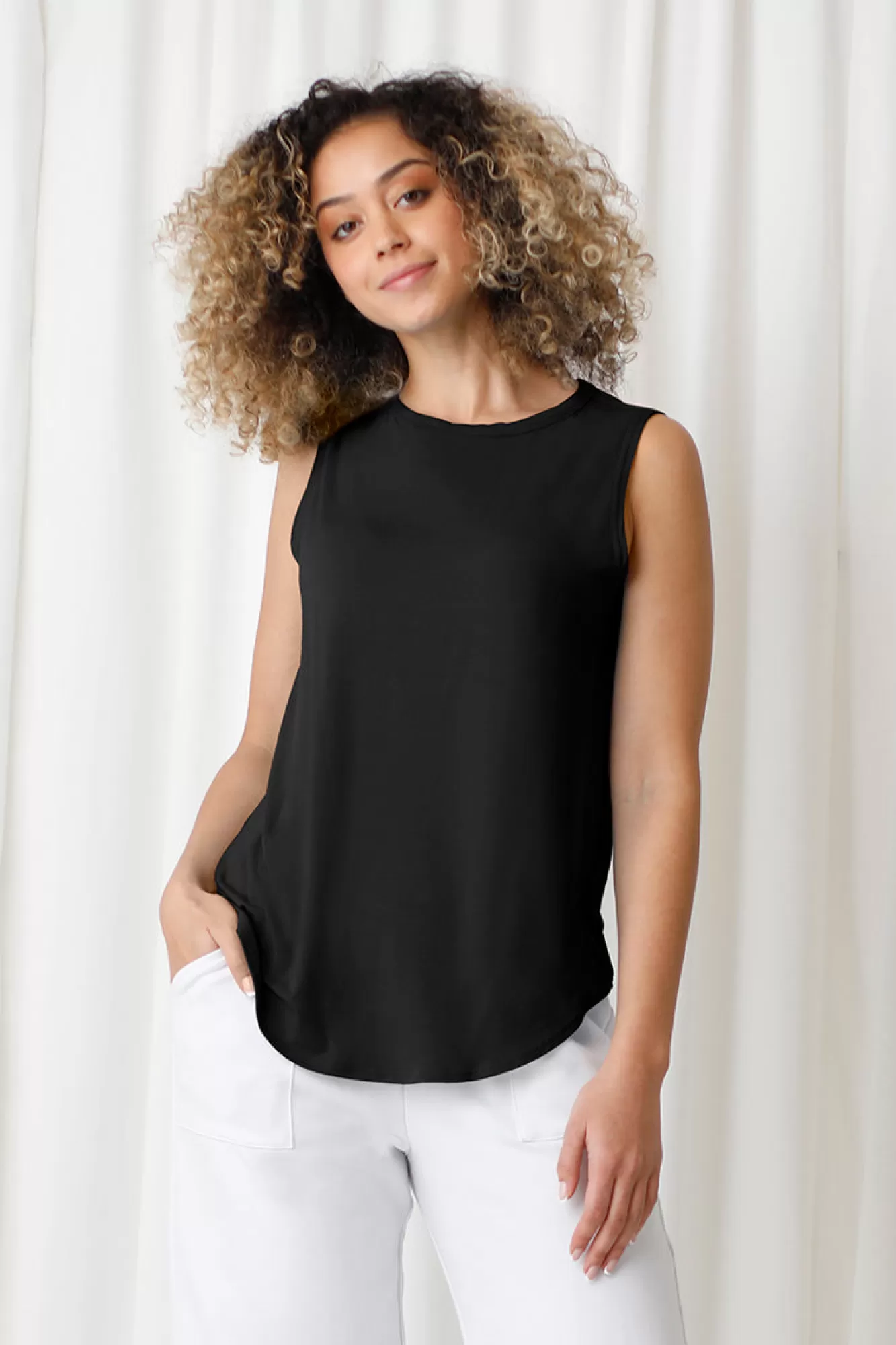 Best Sympli Bamboo Boat Neck Tank