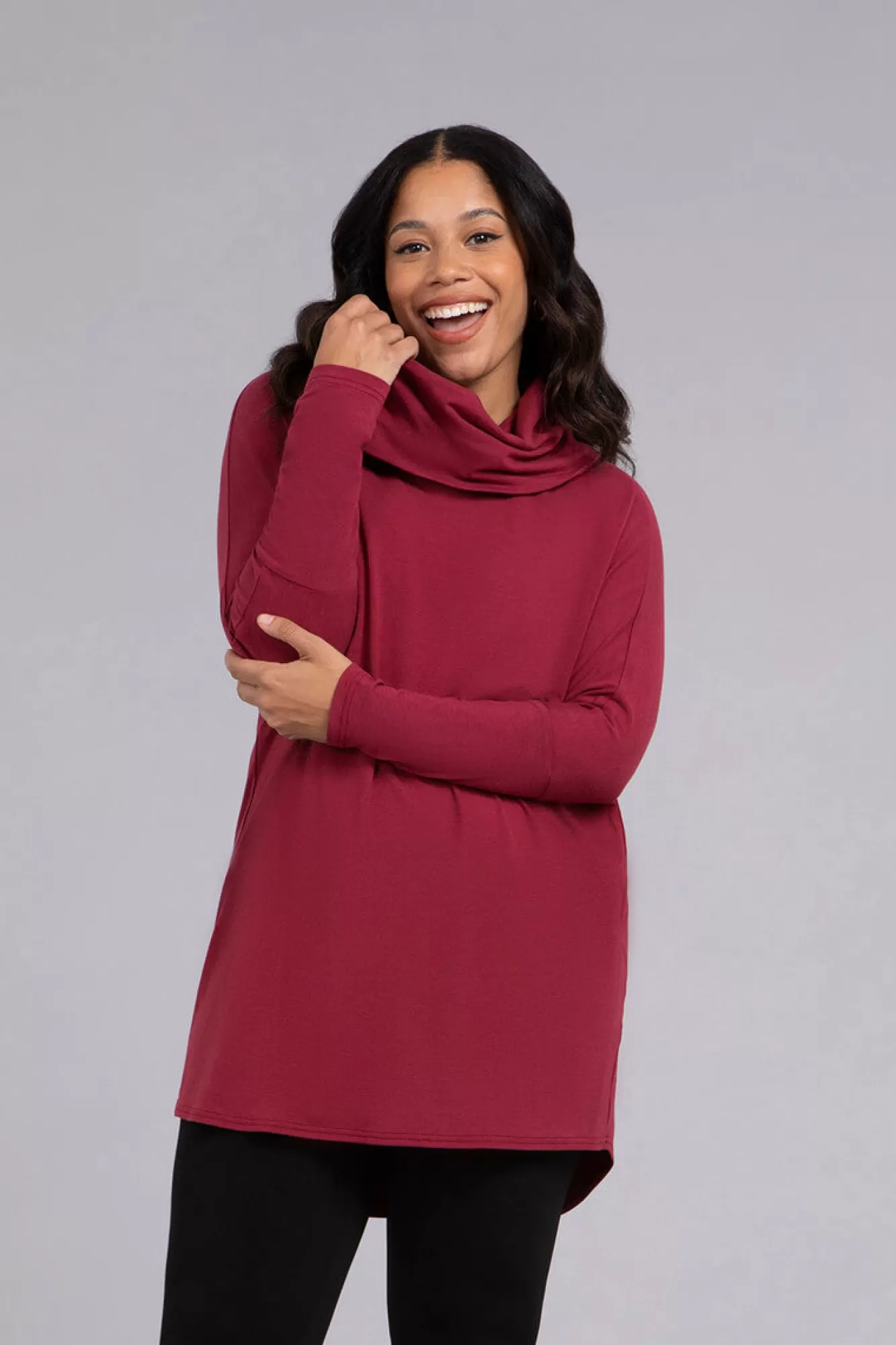 Shop Sympli Bamboo Cotton Nu Cinch Cowl Tunic