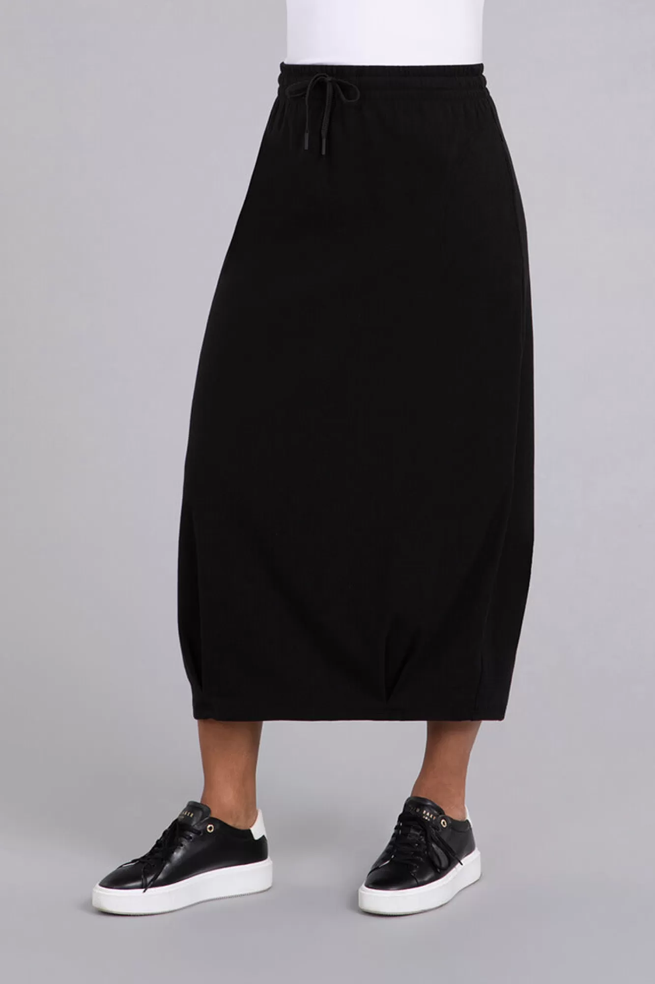 Store Sympli Bamboo Fleece Pleat Hem Skirt