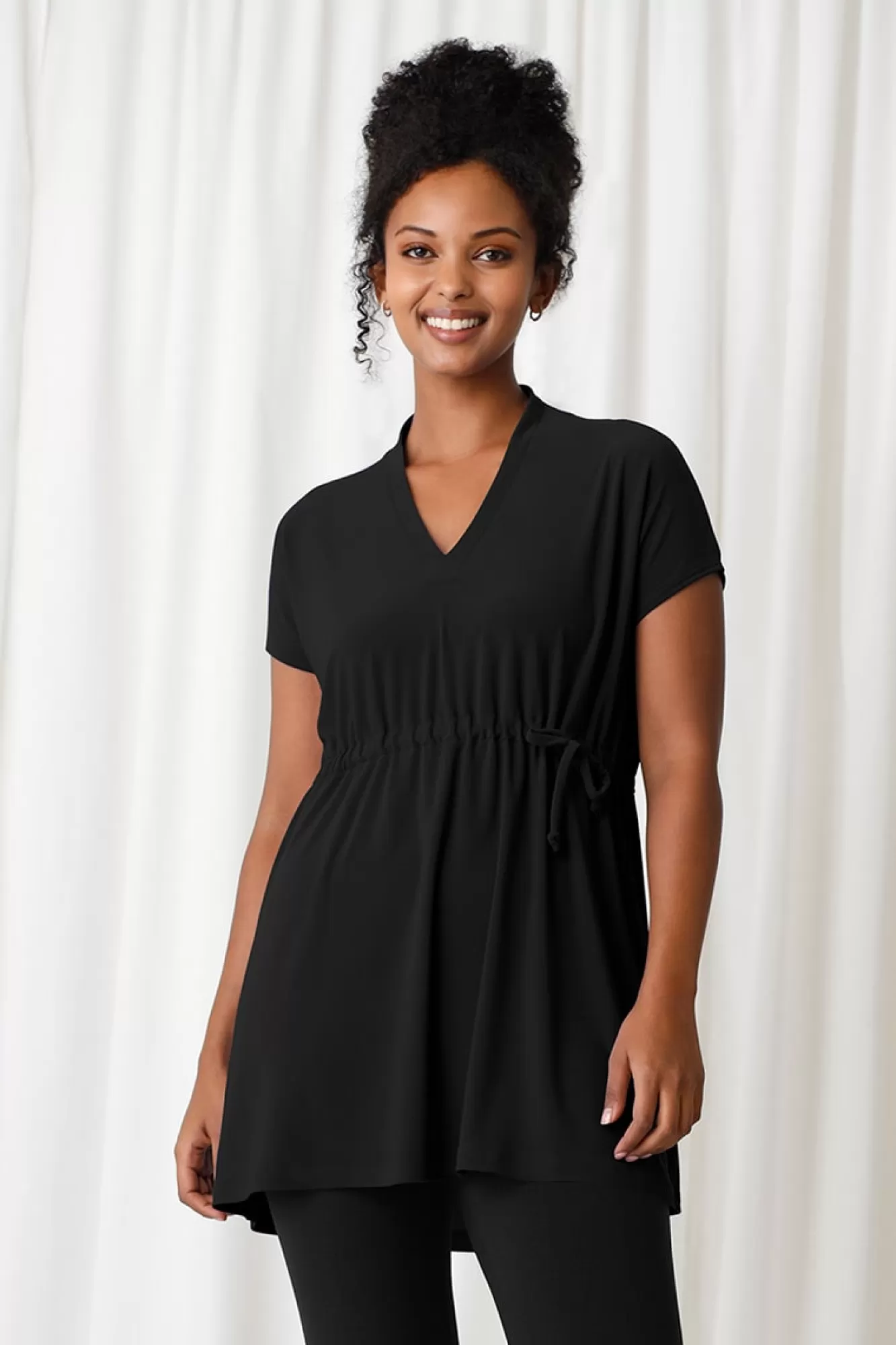 Flash Sale Sympli Deep V Tie Tunic