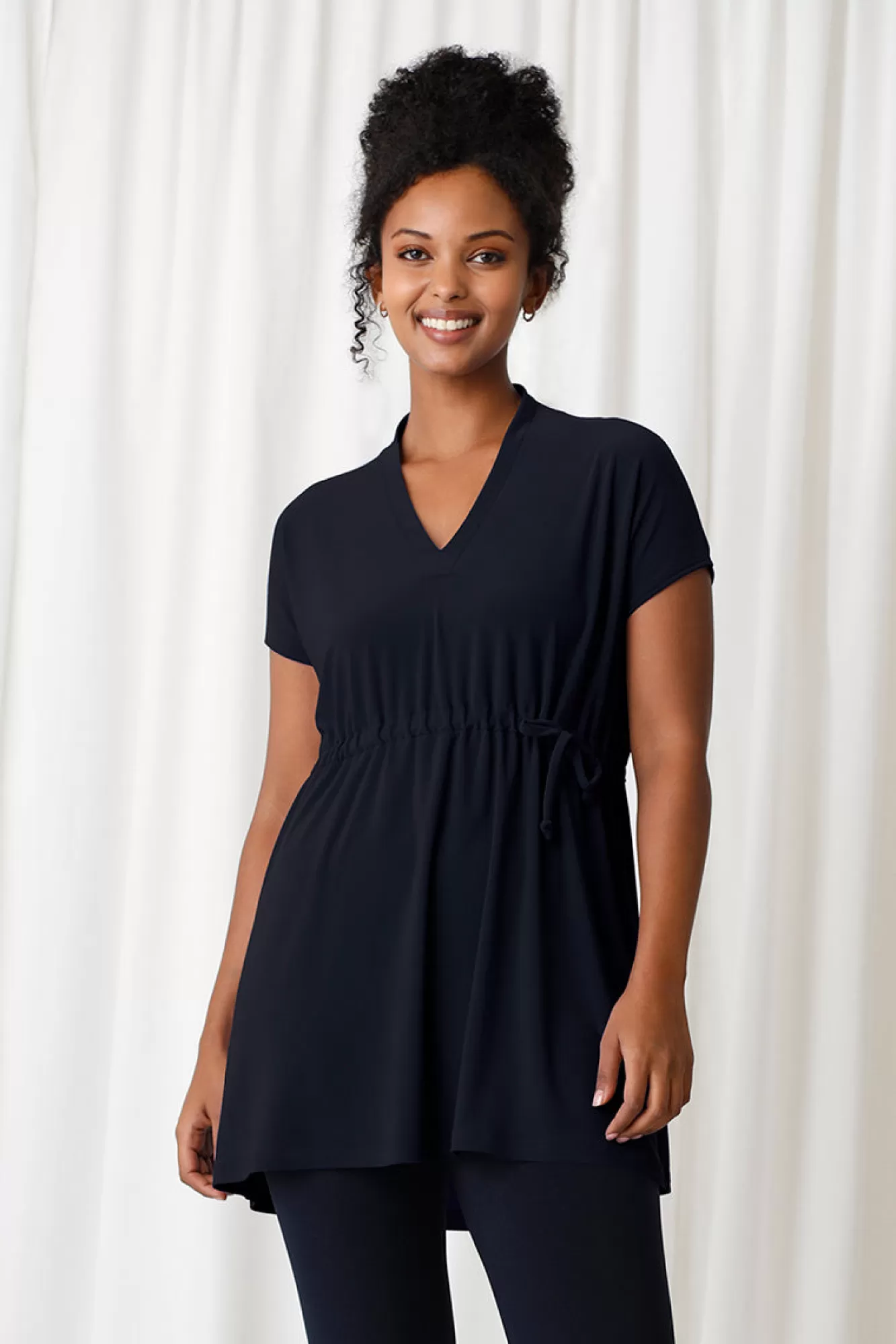 Shop Sympli Deep V Tie Tunic