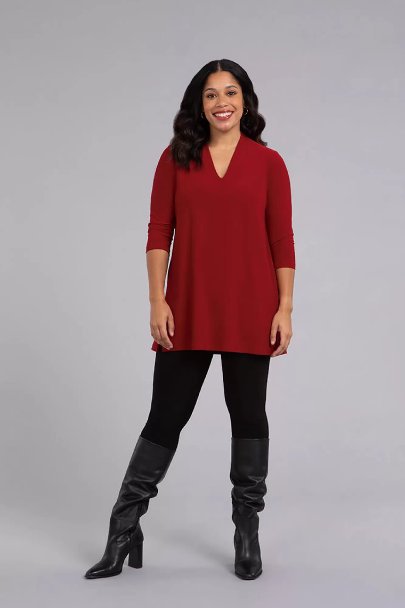 Hot Sympli Deep V Tunic