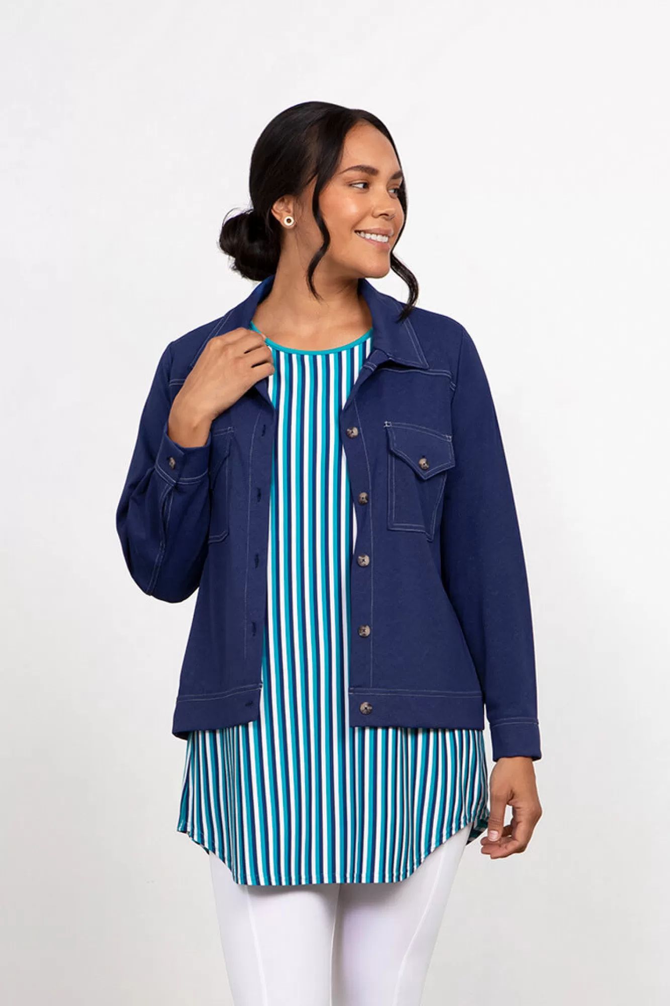 Sale Sympli Faux Denim Jacket