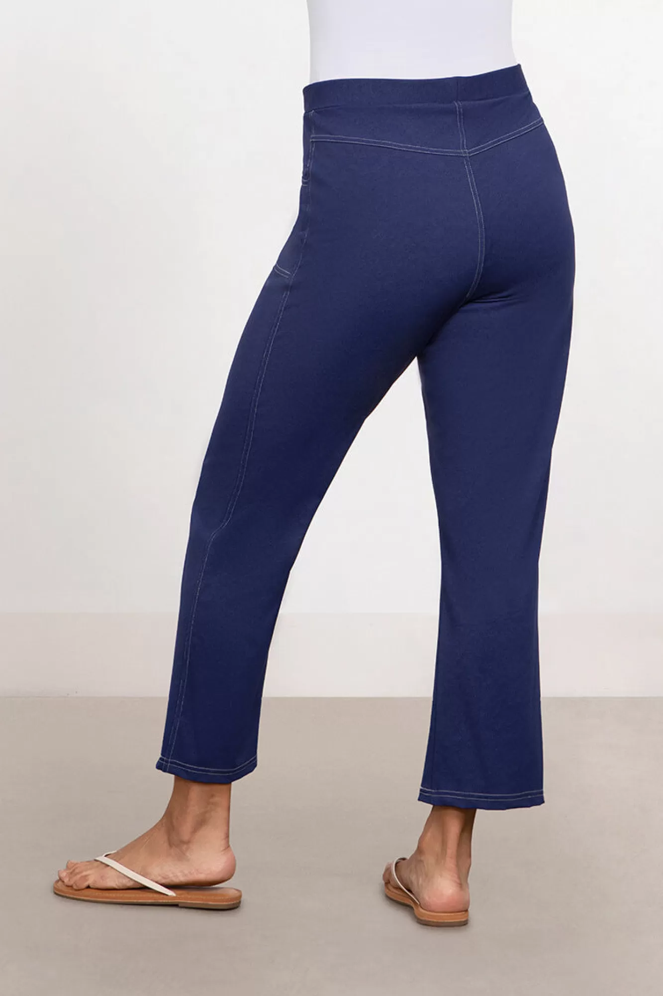 Fashion Sympli Faux Denim Narrow Pant