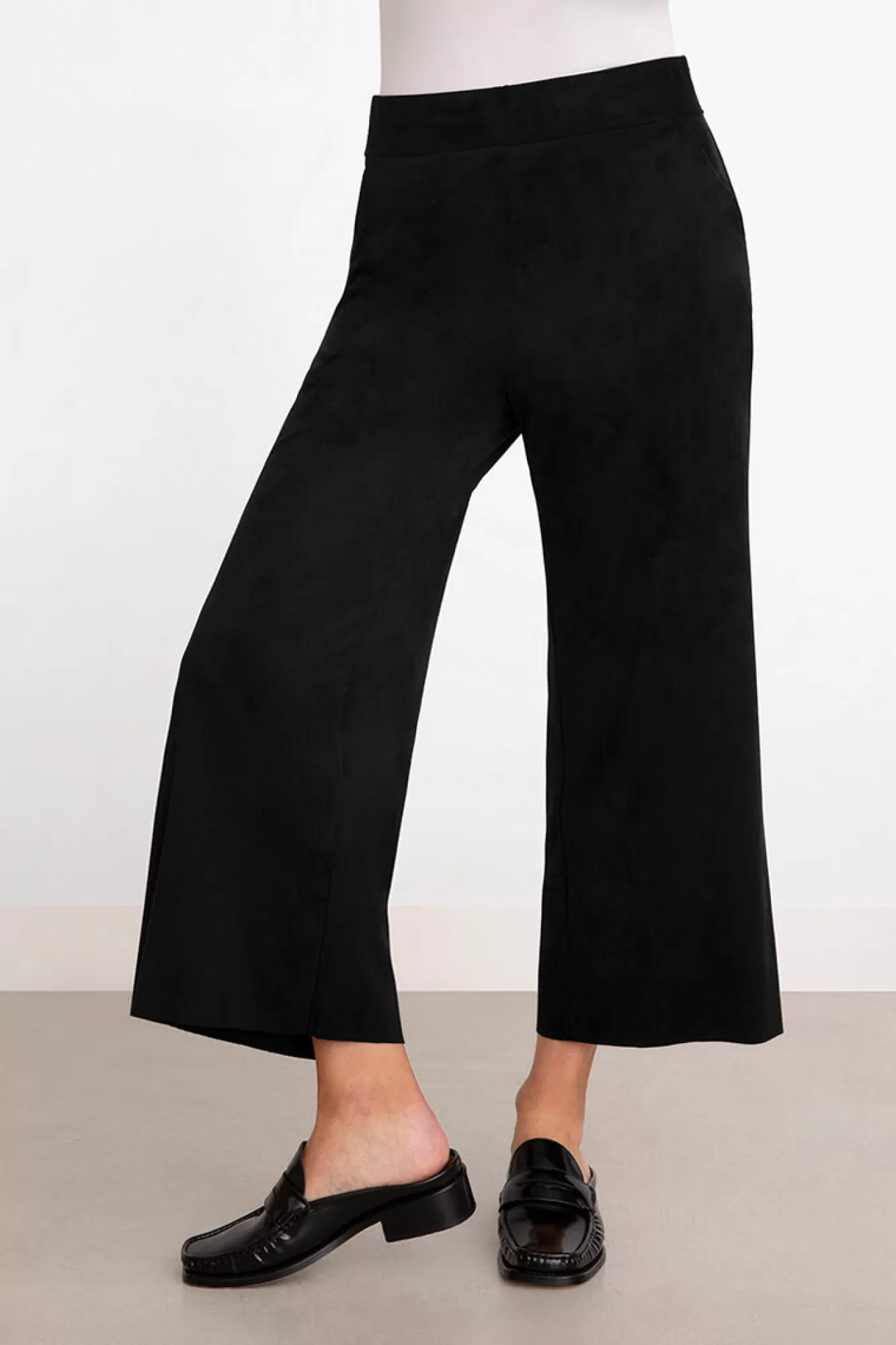 Shop Sympli Faux Suede Wide Leg Ankle Pant