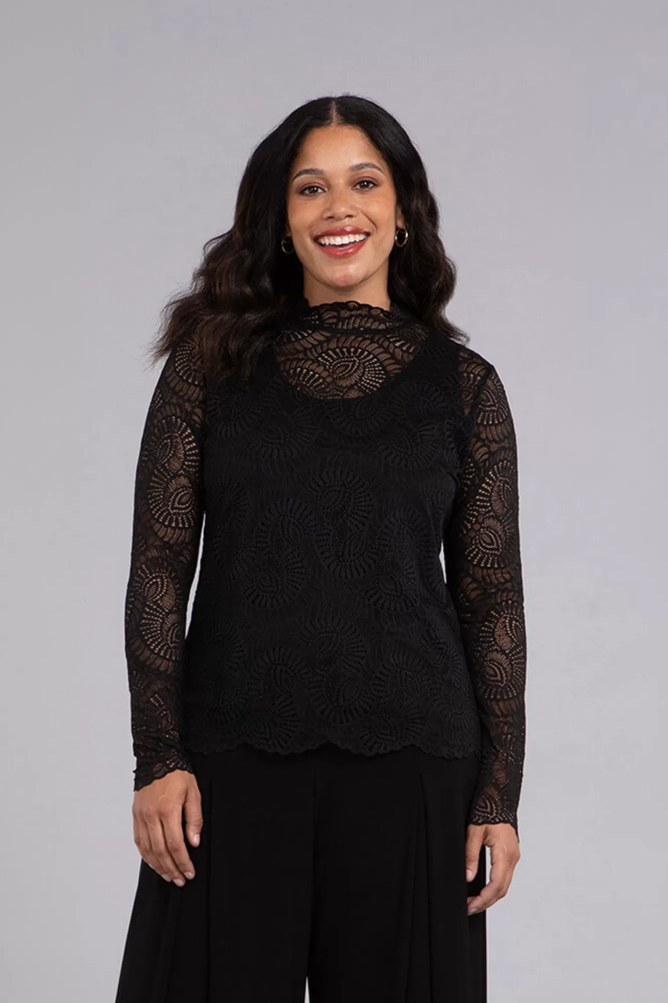 Discount Sympli Lace Turtle Neck Barely T