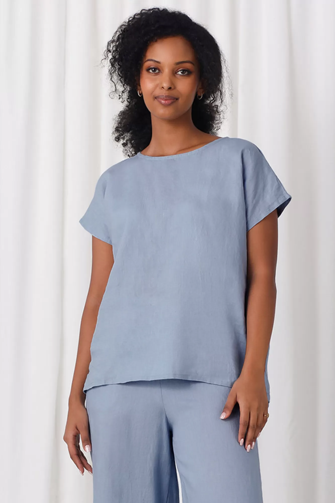 New Sympli Linen Dolman Top