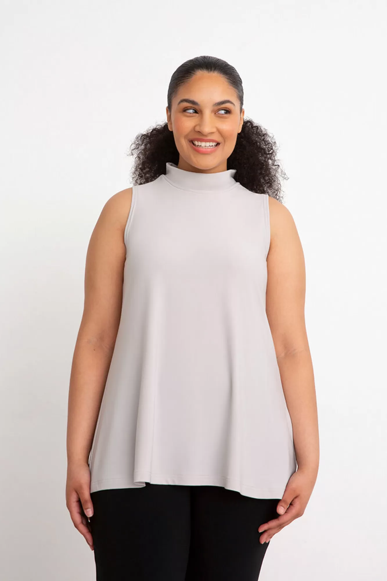 Fashion Sympli Mock Neck Tank