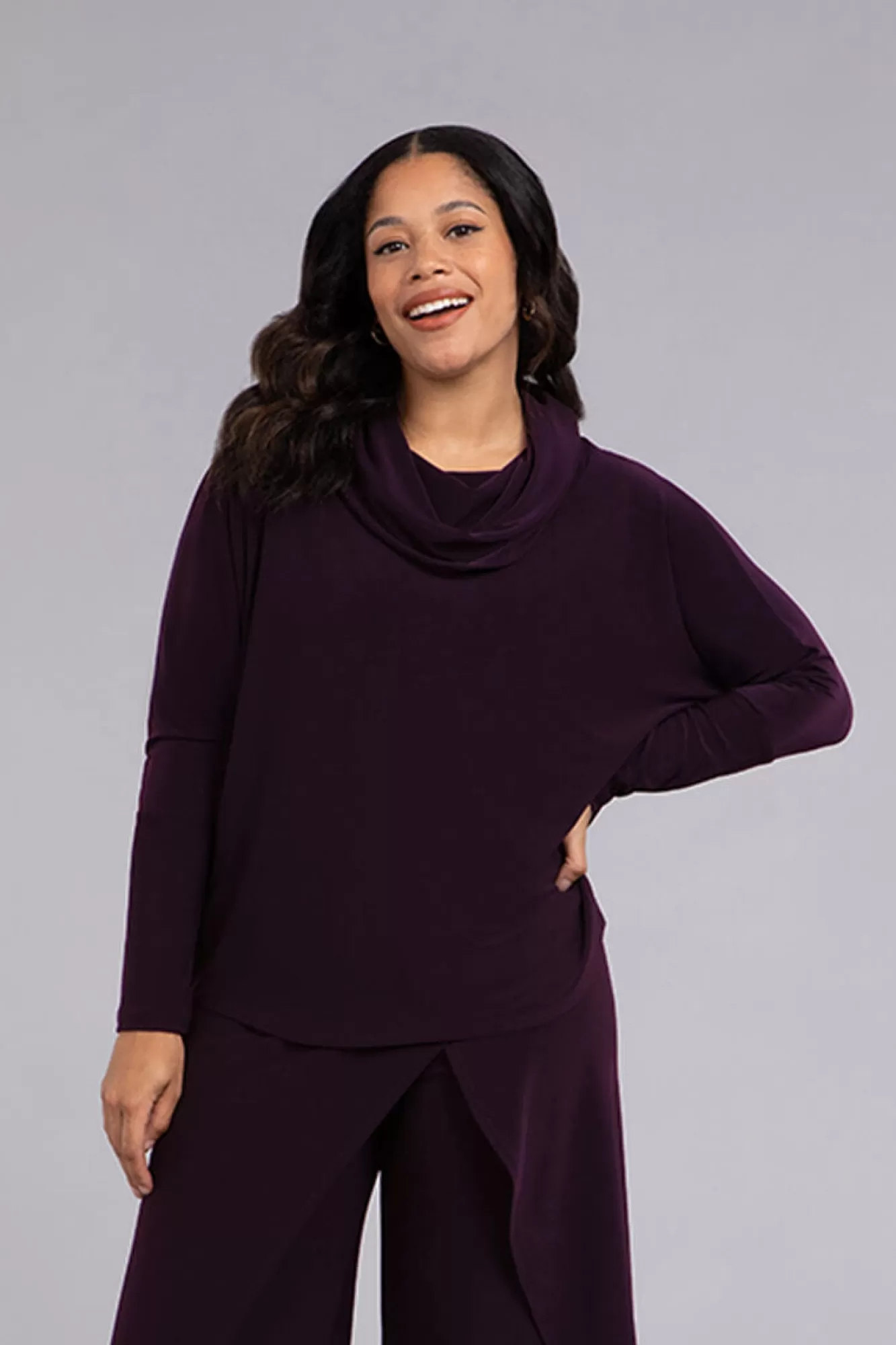 Store Sympli Nu Cinch Cowl Neck Top