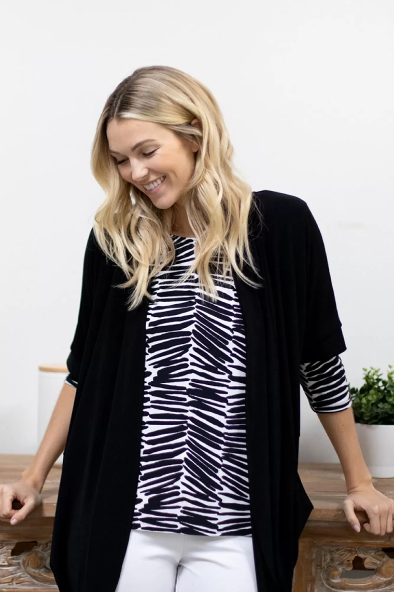 Hot Sympli Rapt Back Boxy Cardigan