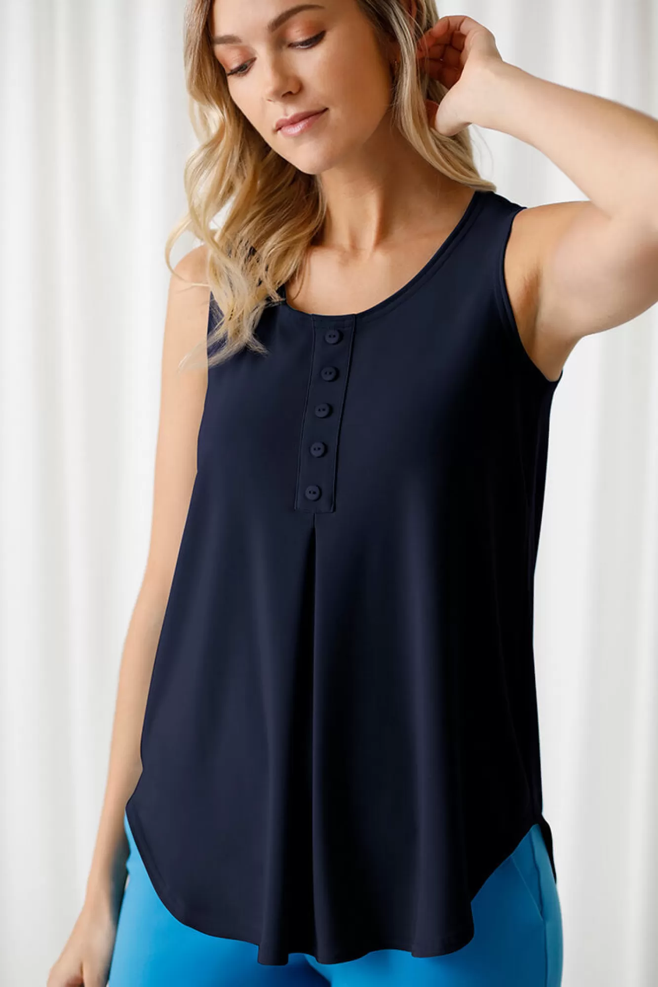 Clearance Sympli Sleeveless Diva Henley