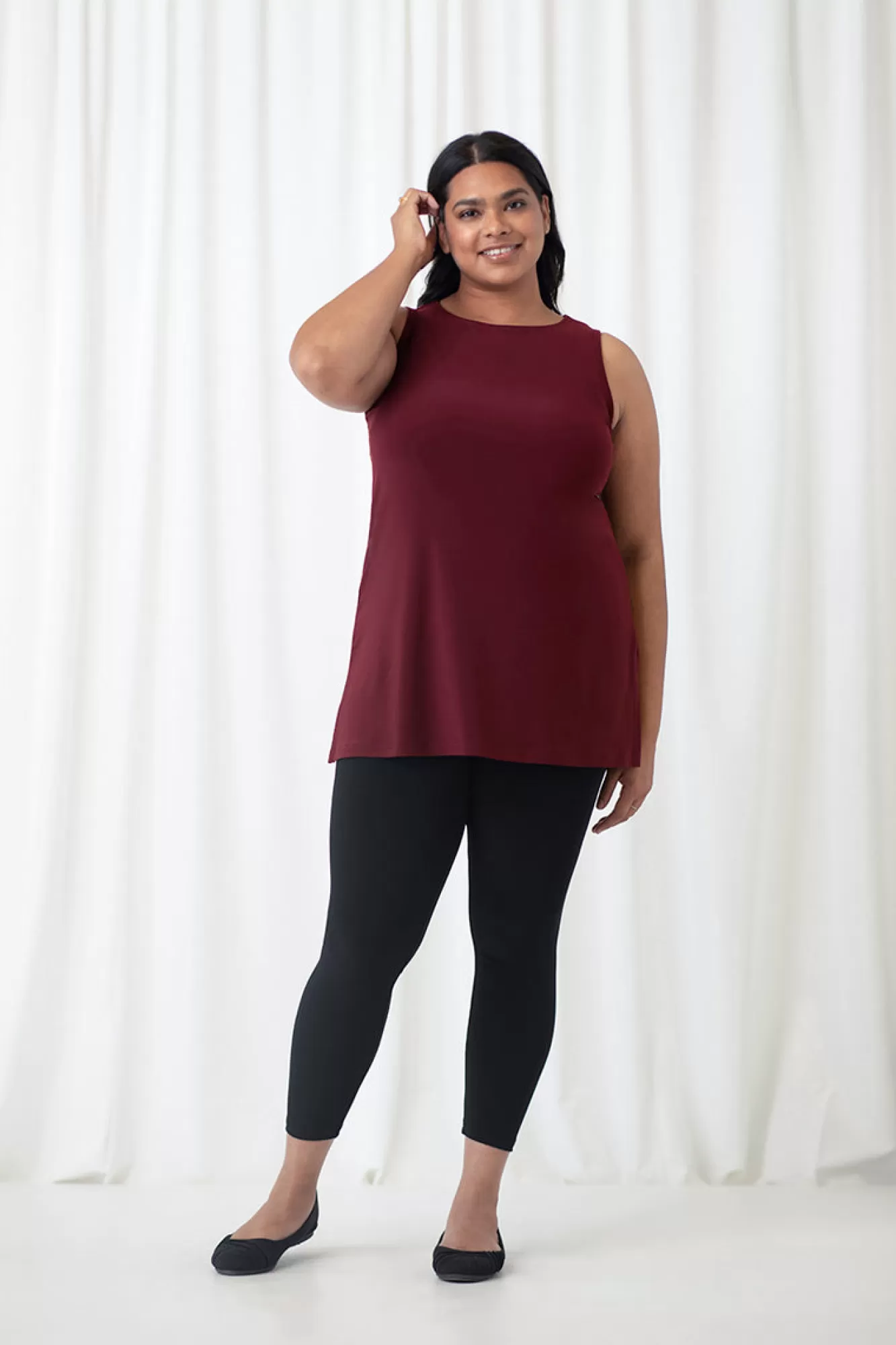 Shop Sympli Sleeveless Nu Ideal Tunic Plus