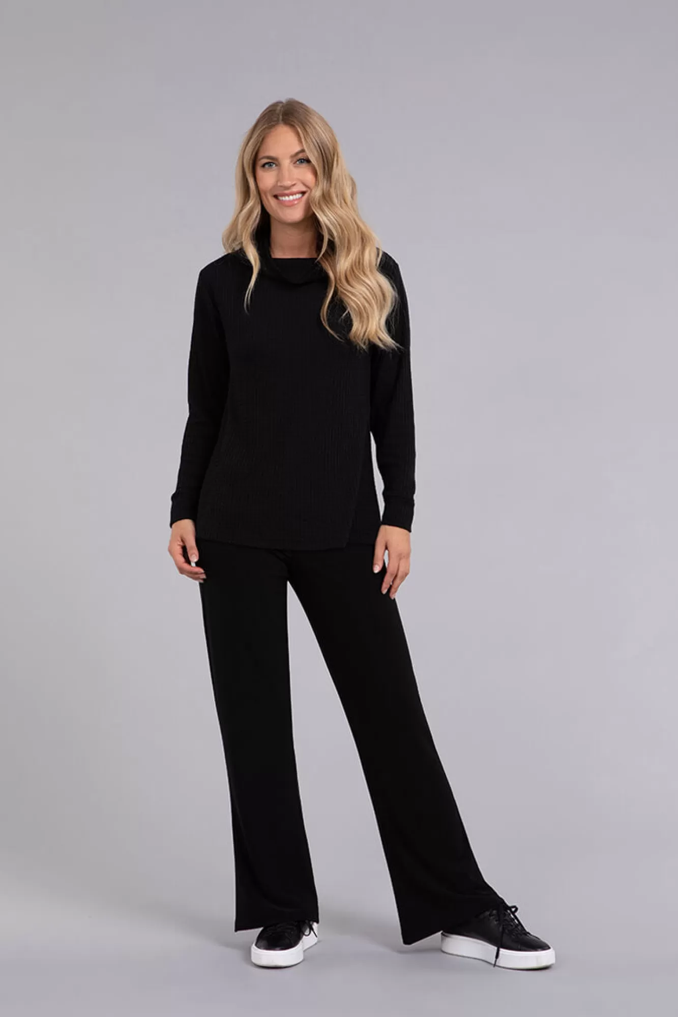 Hot Sympli Slouch Neck Waffle Sweater