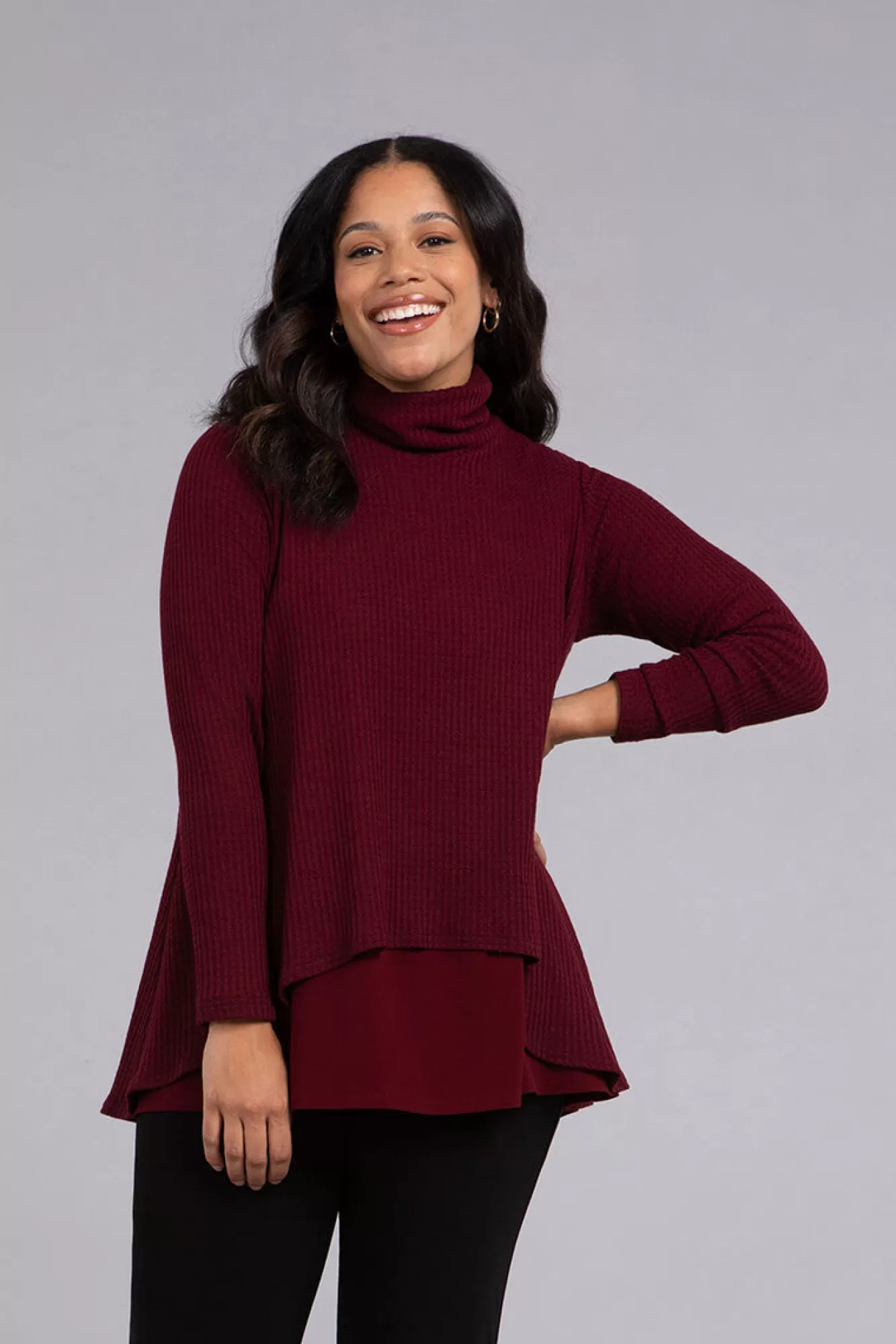 Clearance Sympli Split Back Waffle Sweater