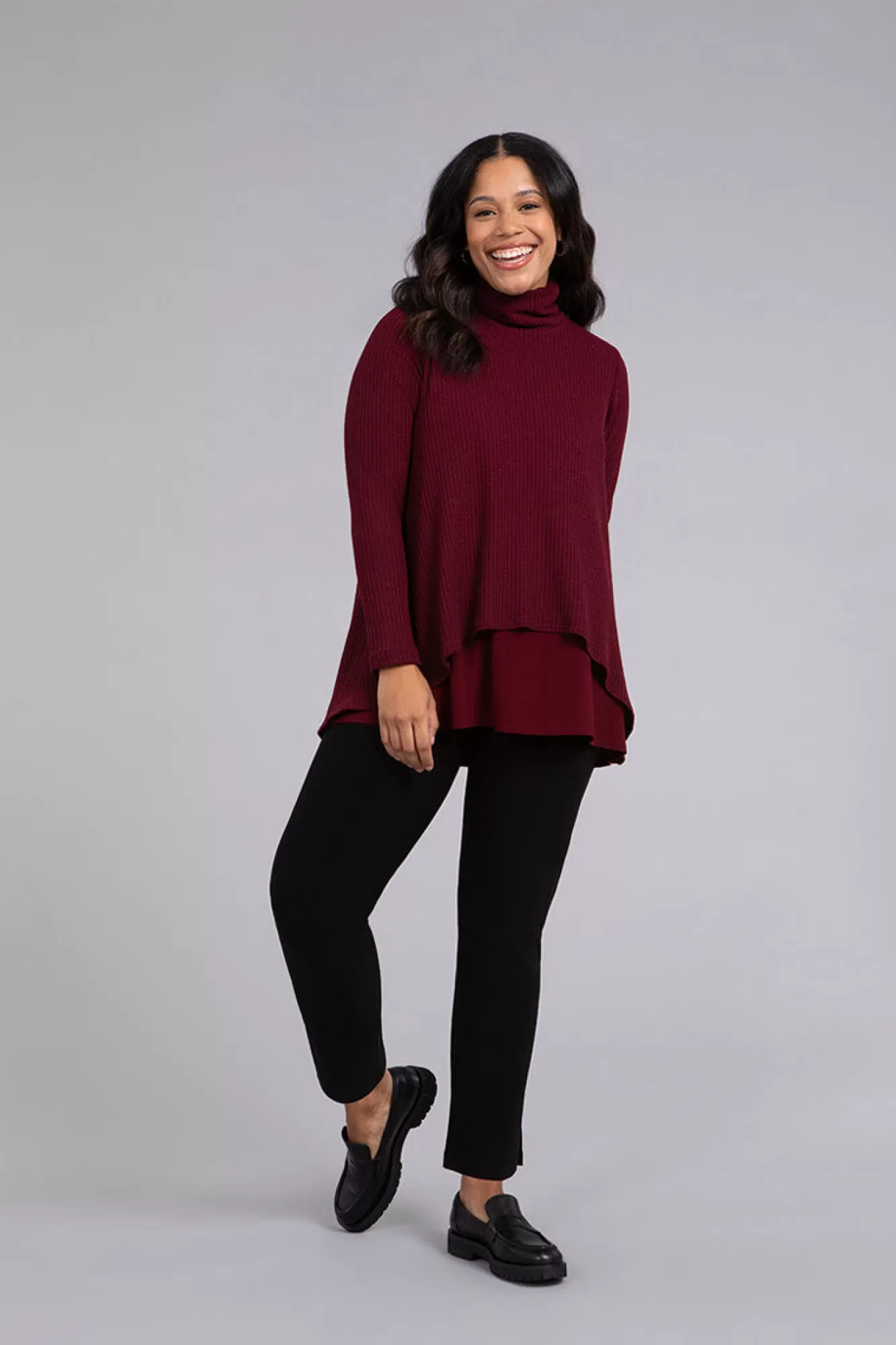 Clearance Sympli Split Back Waffle Sweater