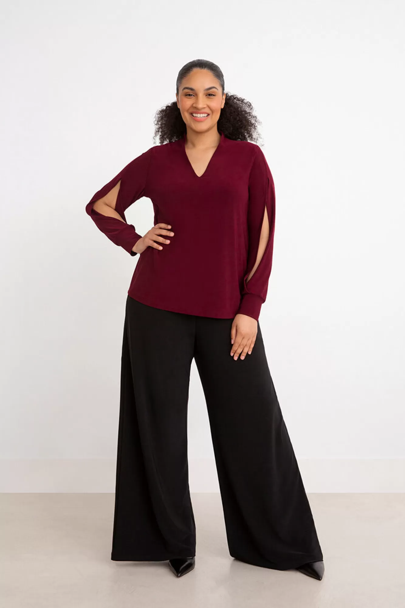 Flash Sale Sympli Split Sleeve V-Neck Top