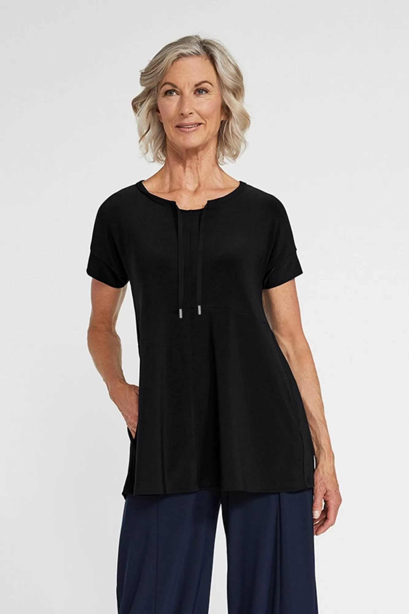 Cheap Sympli Tie Neck Top