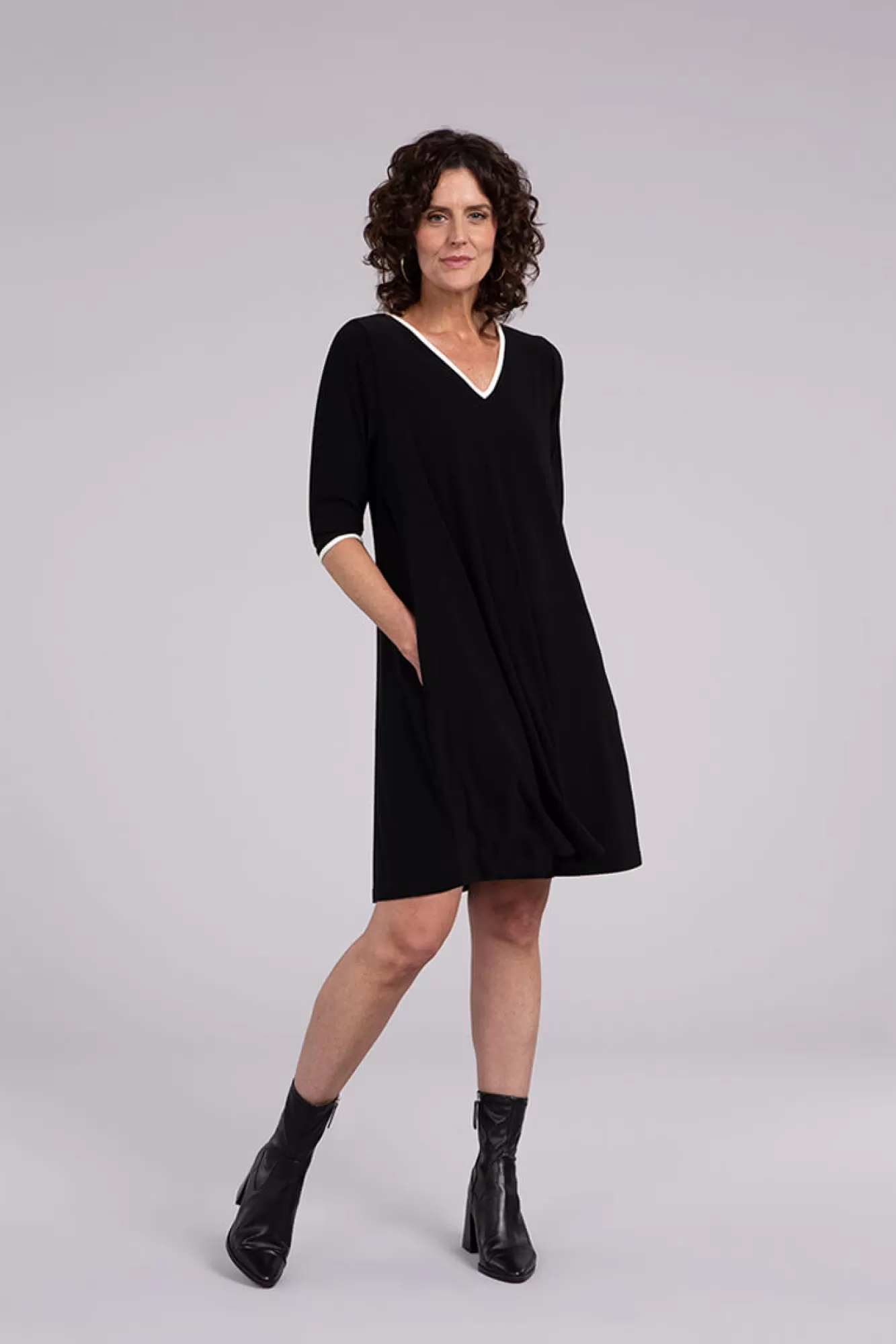 Discount Sympli Tipped Reversible Trapeze Dress