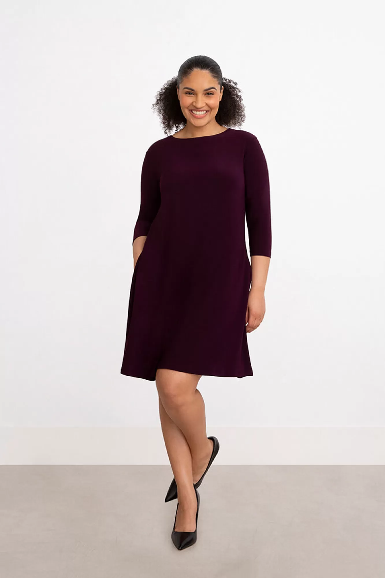 Best Sale Sympli Trapeze Dress 3/4 Sleeve