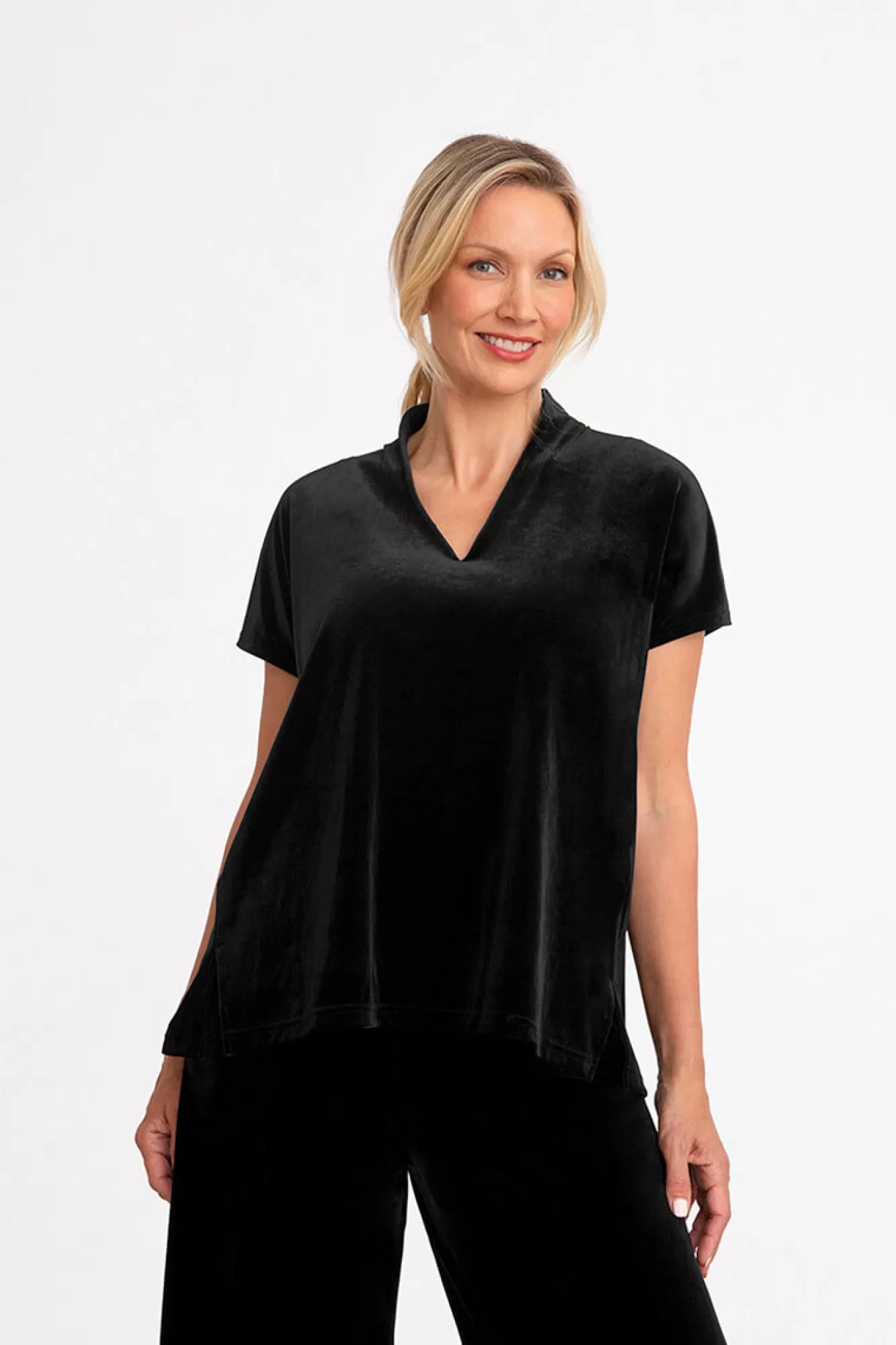 Flash Sale Sympli Velvet Deep V Top