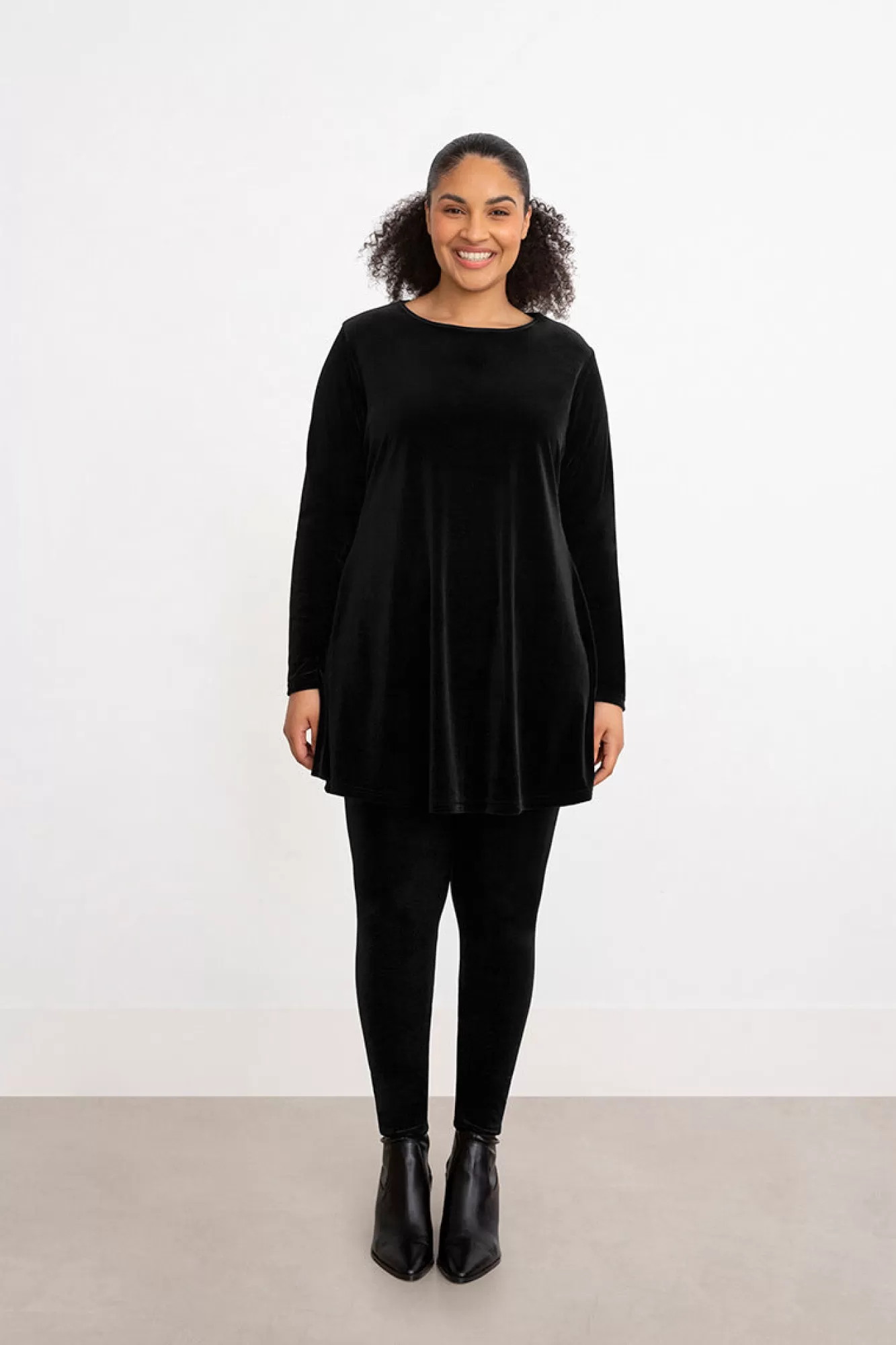 Best Sale Sympli Velvet Nu Trapeze Tunic