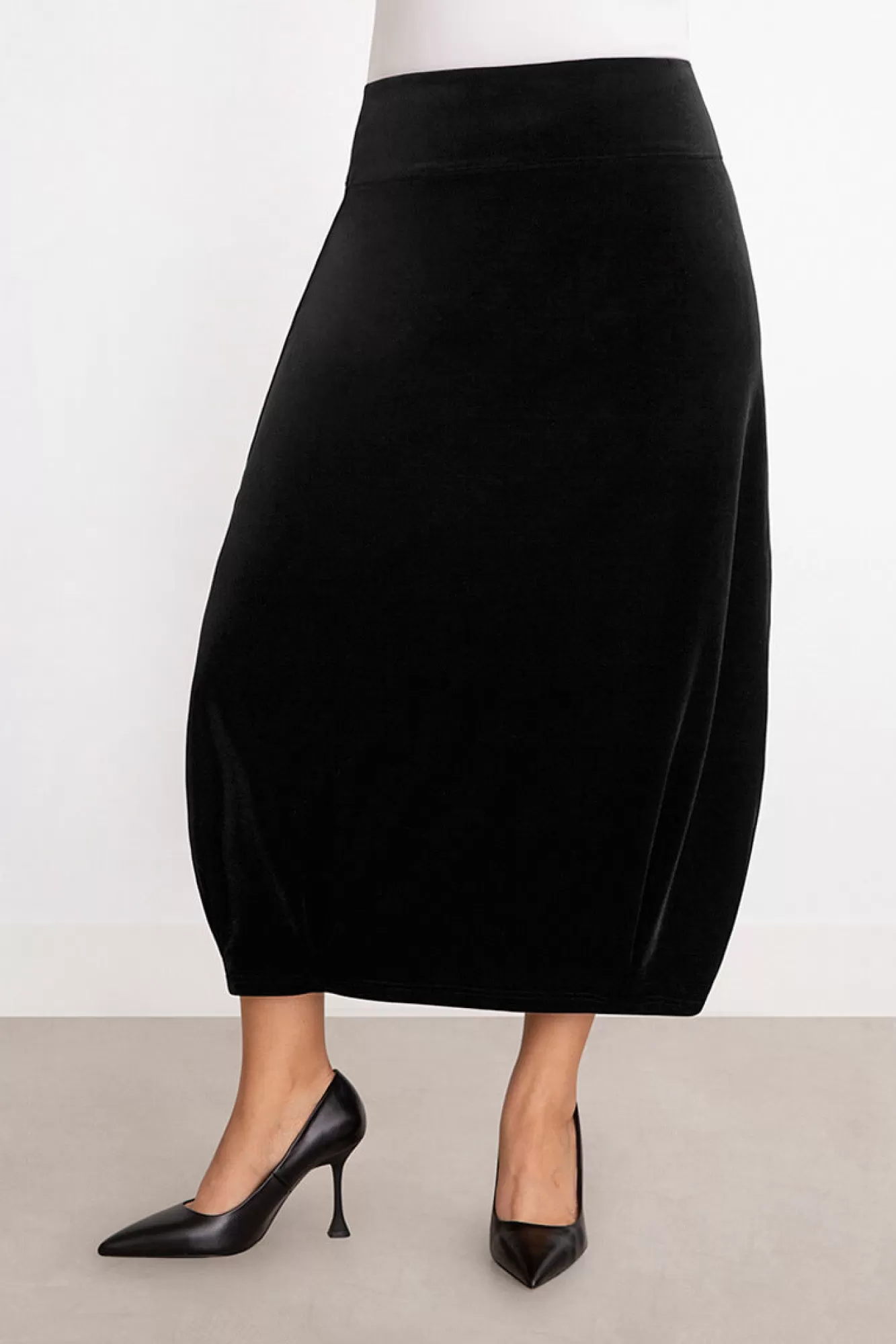 Sale Sympli Velvet Pleat Hem Skirt