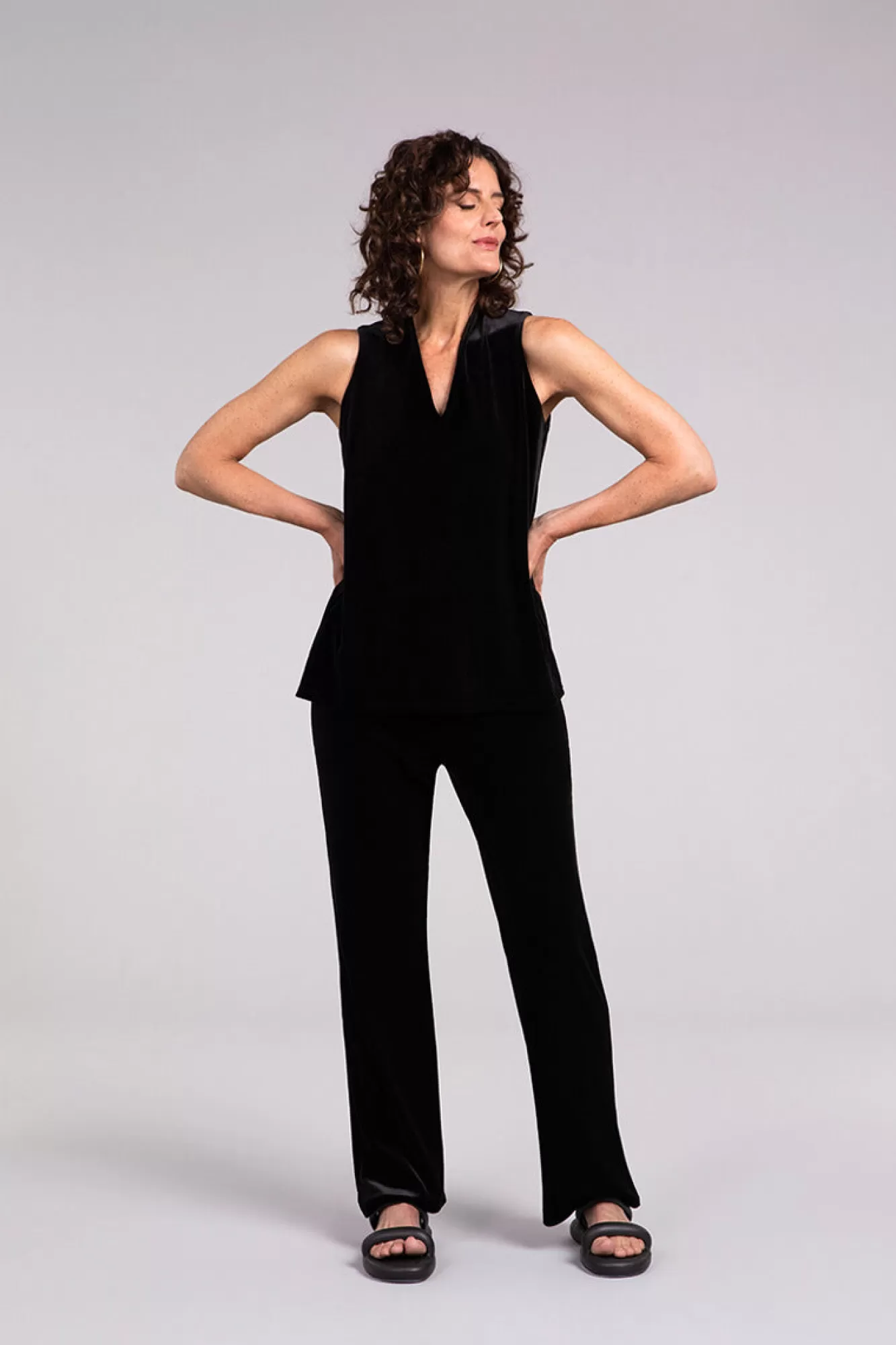 Flash Sale Sympli Velvet Straight Leg Pant