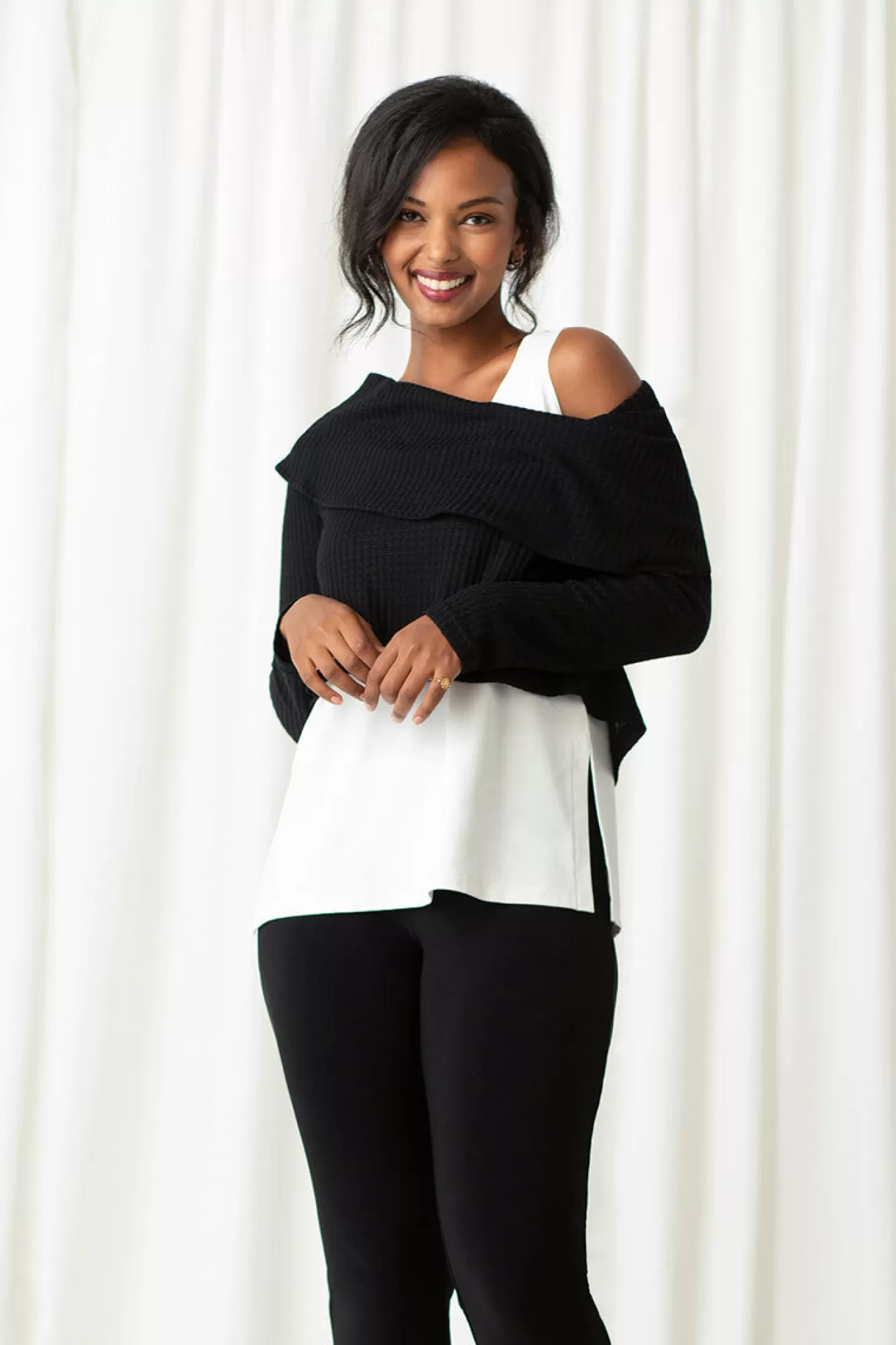 New Sympli Weight Off Your Shoulder Sweater