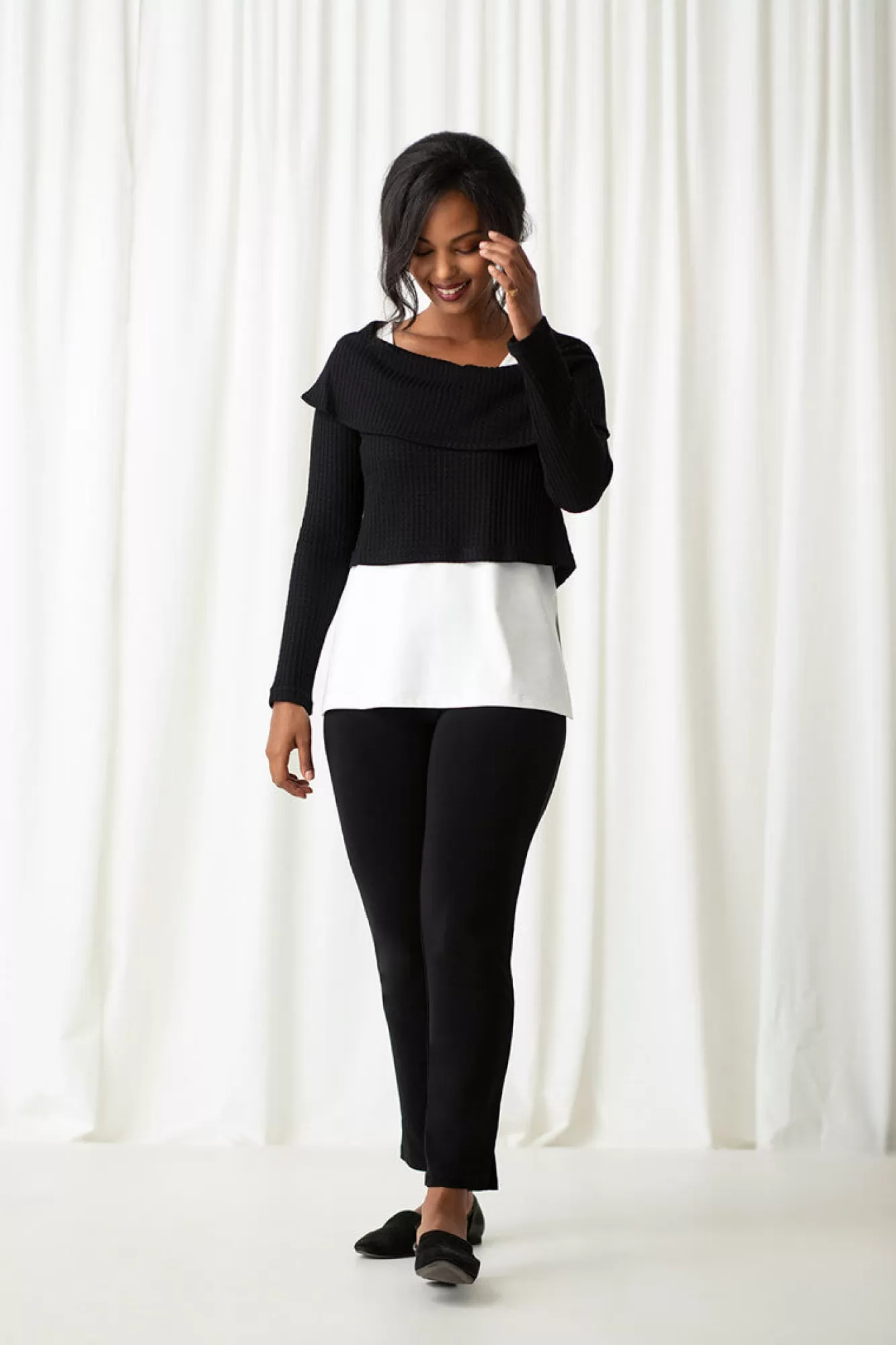 New Sympli Weight Off Your Shoulder Sweater