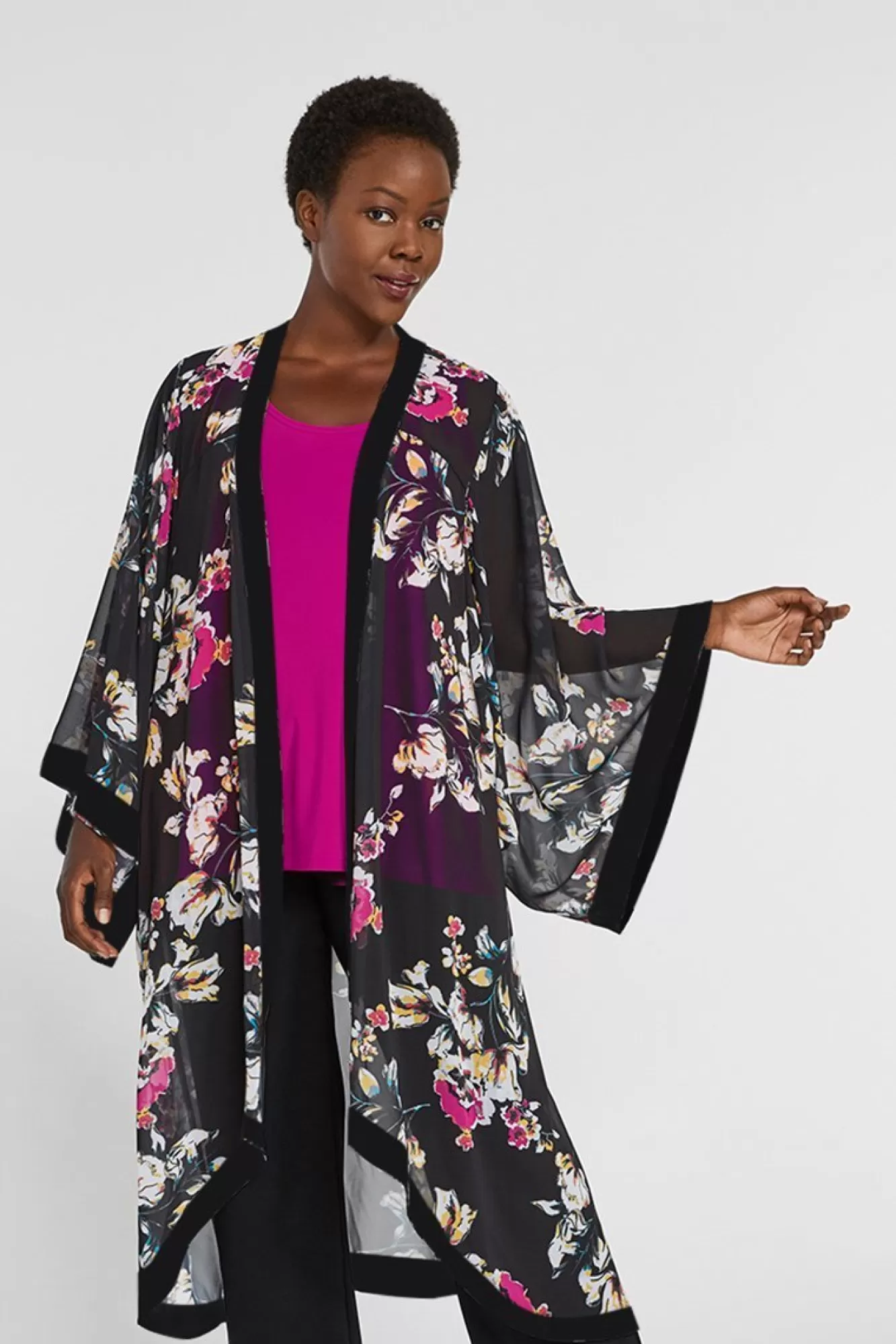 Fashion Sympli Whisper Long Kimono