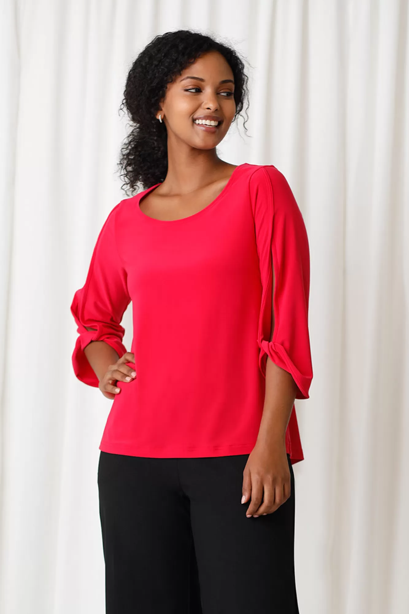 Best Sale Sympli Wide Sleeve Twist Top